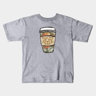 Pumpkin spice latte Kids T-Shirt